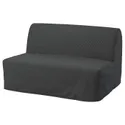 IKEA LYCKSELE MURBO ЛИКСЕЛЕ МУРБО, 2-местный диван-кровать, Вансбро темно-серый 893.871.35 фото thumb №1