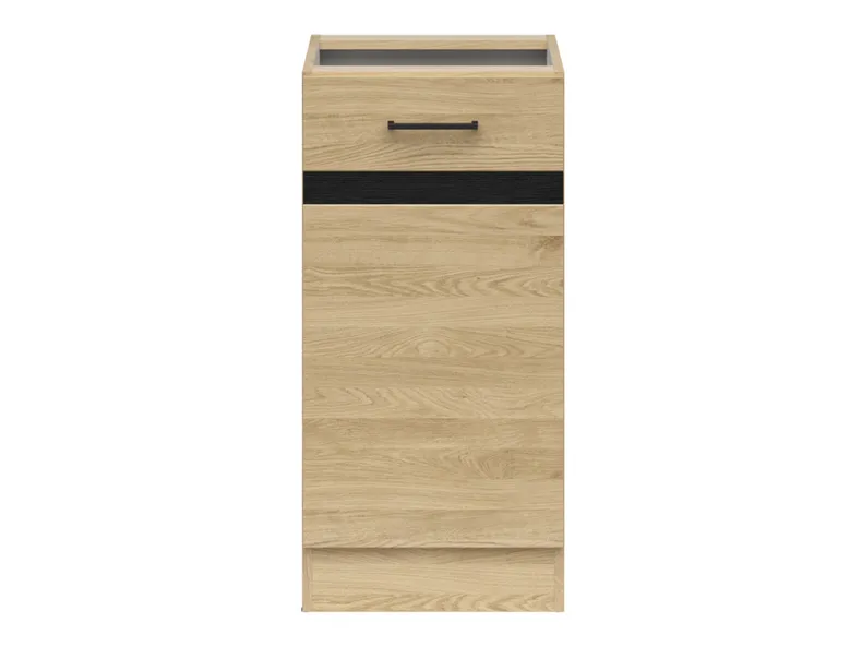 BRW Junona Line базовый шкаф для кухни 40 см правый с дверцей дуб бернштейн, дуб бернштейн D1D/40/82_P_BBL-DBT фото №1