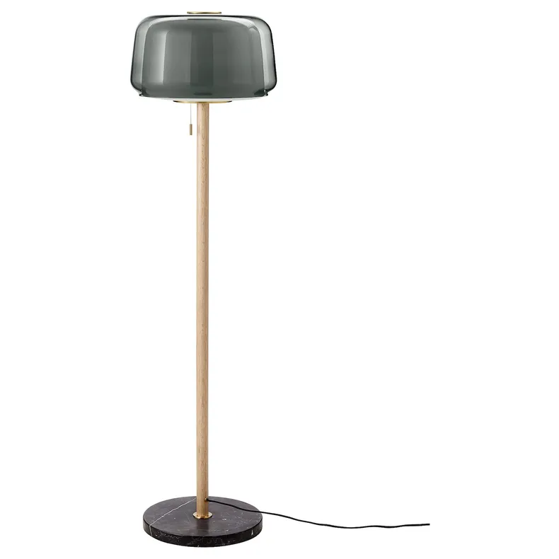 IKEA EVEDAL ЭВЕДАЛЬ, светильник напольный, мрамор / серый 403.585.92 фото №1