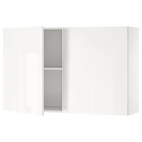 IKEA KNOXHULT КНОКСХУЛЬТ, навесной шкаф с дверями, белый глянец, 120x75 см 103.268.09 фото