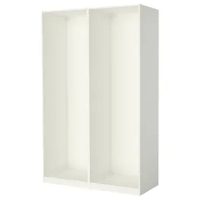 IKEA PAX ПАКС, 2 каркаси гардероба, білий, 150x58x236 см 198.952.83 фото