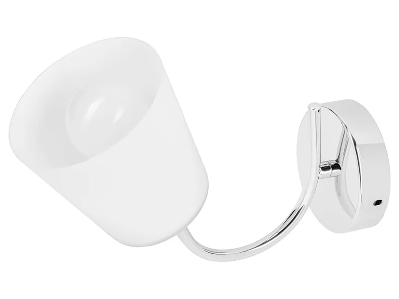BRW Металлический настенный светильник Emily серебристо-белого цвета 092579 фото №1