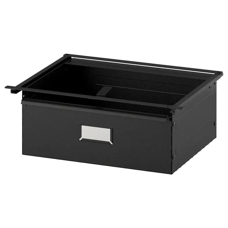IKEA IVAR ИВАР, ящик, черный, 39x30x14 см 205.312.44 фото №1