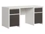BRW Письмовий стіл BRW KASPIAN 160х65 см, білий/венге BIU2D2S/160-BI/WE фото