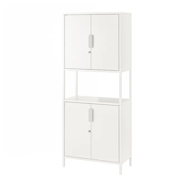 IKEA TROTTEN ТРОТТЕН, шкаф с дверями, белый, 70x35x173 см 304.747.66 фото №1