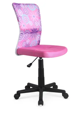 Крісло комп'ютерне офісне обертове HALMAR DINGO рожеве фото