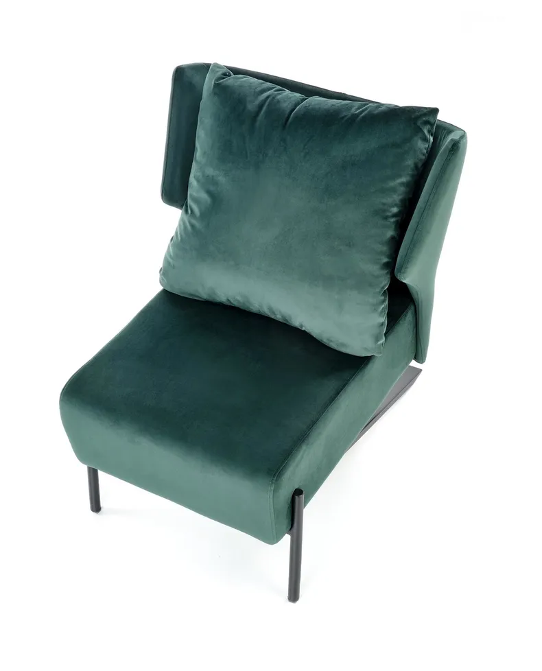 Кресло мягкое HALMAR Victus темно-зеленый/черный фото №3