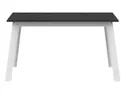 BRW Стол обеденный раскладной BRW FORN 140-180x85 см, белый/черный матовый STO_FORN-BI/CAM фото thumb №2