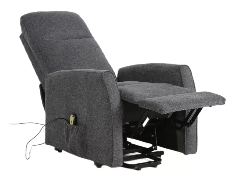 Крісло розкладне з відкидною спинкою SIGNAL LETO Brego, тканина: темно-сірий фото №7