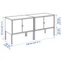 IKEA LIXHULT ЛІКСХУЛЬТ, комбінація шаф, сірий, 120x35x57 см 192.791.77 фото thumb №8