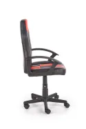 Кресло компьютерное офисное вращающееся HALMAR STORM черный/красный, экокожа фото thumb №4