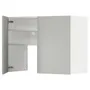 IKEA METOD МЕТОД, навесной шкаф д / вытяжки / полка / дверь, белый / светло-серый, 80x60 см 395.381.89 фото