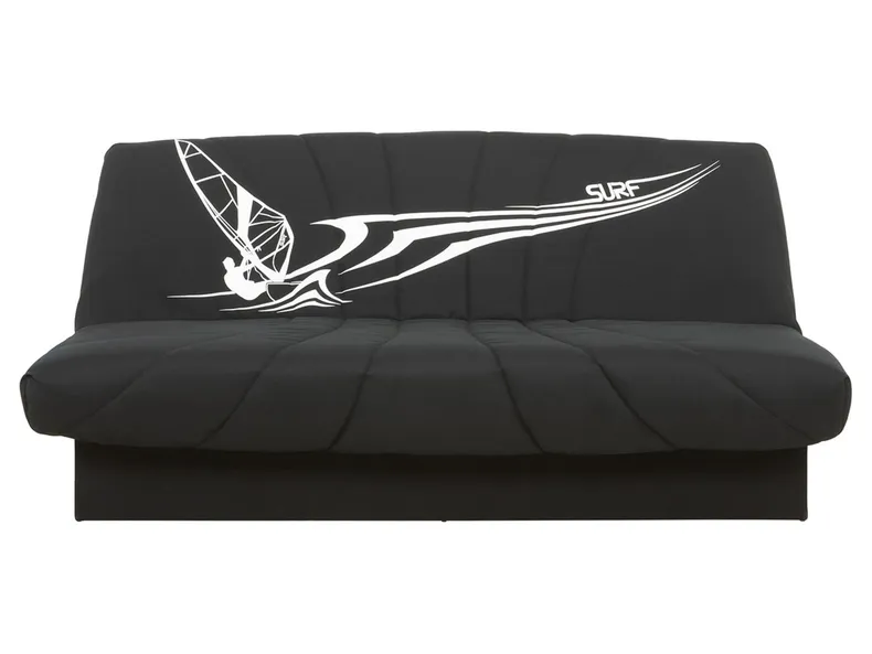BRW Тримісний розкладний диван Fina з ящиком для зберігання чорний, Савана 14 WE-FINA-3K-G2_B85471 фото №1