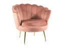 Кресло мягкое бархатное SIGNAL CAMELLIA 1, Bluvel 52 - античный розовый фото thumb №1