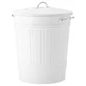 IKEA KNODD КНОДД, відро з кришкою, білий, 40 L фото thumb №1