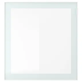 IKEA GLASSVIK ГЛАССВІК, скляні дверцята, біле / салатовий матове скло, 60x64 см 905.409.28 фото