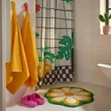 IKEA KÄRRKNIPPROT КЕРРКНІППРОТ, килимок для ванної кімнати, орнамент квіти/різнобарвний, 65 см 505.575.29 фото thumb №2