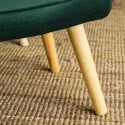 Крісло м'яке оксамитове з підставкою для ніг MEBEL ELITE LOZANO Velvet, Зелений фото thumb №6