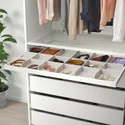 IKEA KOMPLEMENT КОМПЛЕМЕНТ, килимок для шухляди, світло-сірий, 90x53 см 304.055.65 фото thumb №2