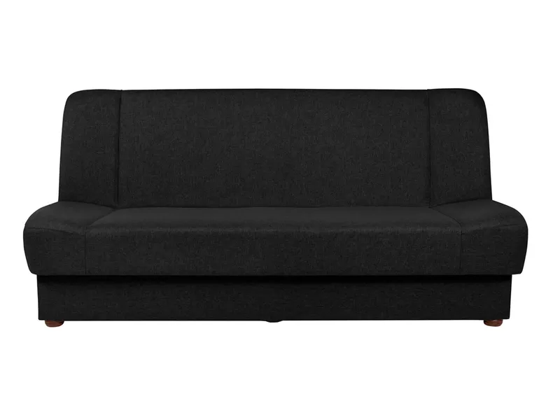 BRW Трехместный диван-кровать Lami с бархатным ящиком для хранения черный, Ривьера 100 Черный WE-LAMI-3K-G2_BACBFE фото №1