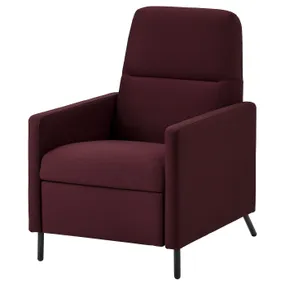 IKEA GISTAD ГІСТАД, крісло розкладне, Ідекулла темно-червона 404.663.89 фото