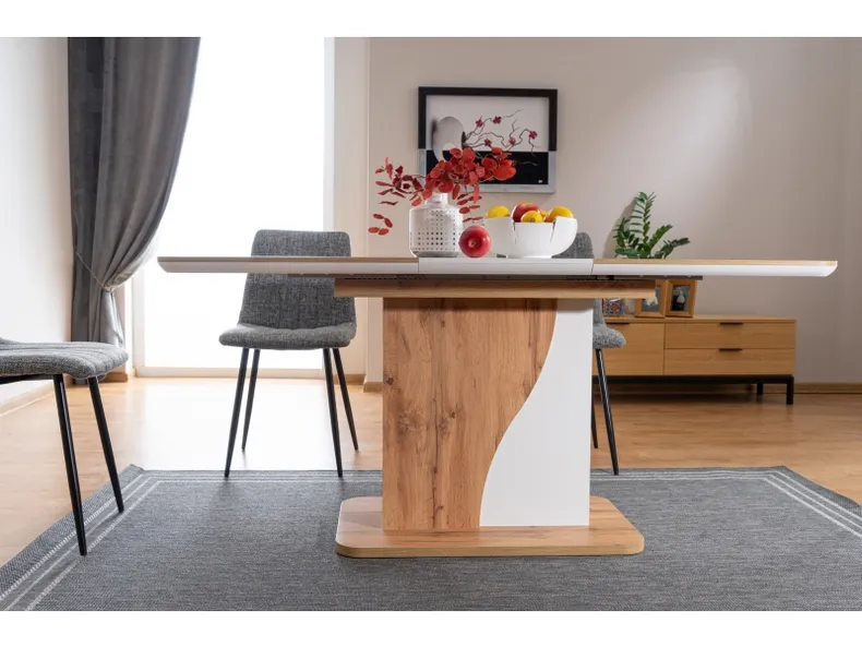 Стол кухонный SIGNAL SIRIUS IN, белый матовый / эффект бетона, 80x120 фото №13