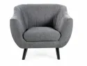Крісло м'яке SIGNAL ELITE 1 Brego, тканина: темно-сірий / венге фото thumb №4