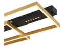 BRW Стельовий світлодіодний світильник Luffy з чорного та золотого металу 091512 фото thumb №5