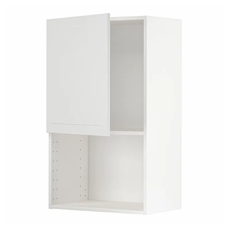 IKEA METOD МЕТОД, навесной шкаф для СВЧ-печи, белый / Стенсунд белый, 60x100 см 894.631.67 фото №1