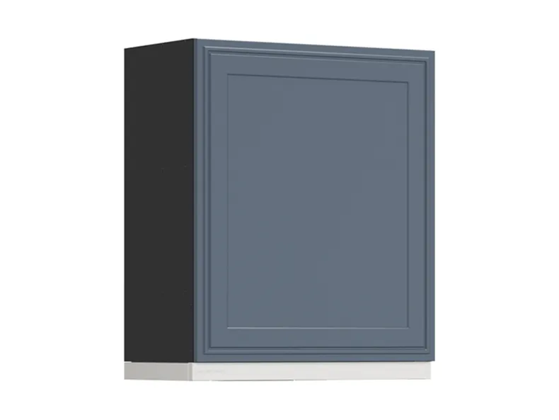 BRW Верхний кухонный шкаф Verdi 60 см с вытяжкой левый мистик матовый, черный/матовый FL_GOO_60/68_L_VDB-CA/MIM/BI фото №2