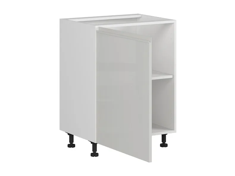 BRW Базовый шкаф для кухни Sole 60 см левый светло-серый глянец, альпийский белый/светло-серый глянец FH_D_60/82_L-BAL/XRAL7047 фото №3