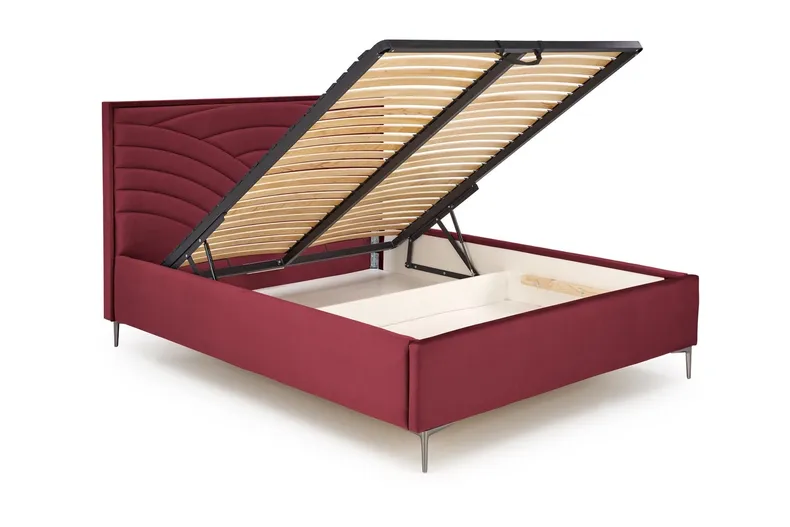 Узголів'я ліжка HALMAR MODULO W3 160 см бордового кольору. Моноліт 59 фото №5