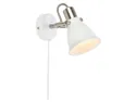 BRW Металлический настенный светильник Alton белого и серебряного цвета 073307 фото thumb №1