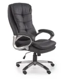 Крісло комп'ютерне офісне обертове HALMAR PRESTON чорний, екошкіра фото thumb №1