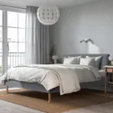 IKEA NARRÖN НАРРЕН, каркас ліжка з оббивкою, сірий, 160x200 см 505.561.05 фото thumb №6