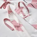 IKEA BUSENKEL БУСЕНКЕЛЬ, підковдра та наволочка, орнамент балерина рожевий/білий, 150x200/50x60 см 905.178.43 фото thumb №6