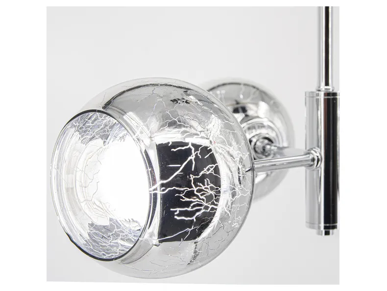 BRW Стельовий 3-точковий металевий світильник Sophia сріблястий 087200 фото №2