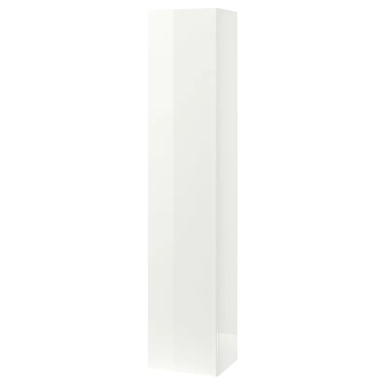 IKEA GODMORGON ГОДМОРГОН, висока шафа, глянцевий білий, 40x32x192 см 803.440.65 фото №1