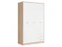 BRW Шкаф 3-х дверный Nepo Plus 118 см с ящиками дуб сонома/белый, дуб сонома/белый SZF3D2S-DSO/BI фото