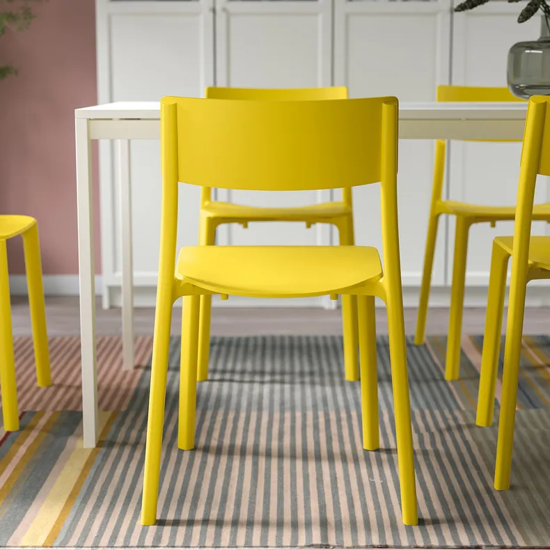 IKEA JANINGE ЯНІНГЕ, стілець, жовтий 602.460.80 фото №6