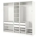 IKEA PAX ПАКС, гардероб, комбінація, білий, 250x58x236 см 293.962.51 фото thumb №1