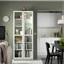 IKEA BILLY БІЛЛІ / OXBERG ОКСБЕРГ, книжкова шафа, білий, 80x30x202 см 690.178.28 фото thumb №2