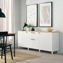 IKEA BESTÅ БЕСТО комбинацияация для хранения с ящиками, белый, Суттервикен, Каббарп белый, 180x42x76 см фото thumb №4