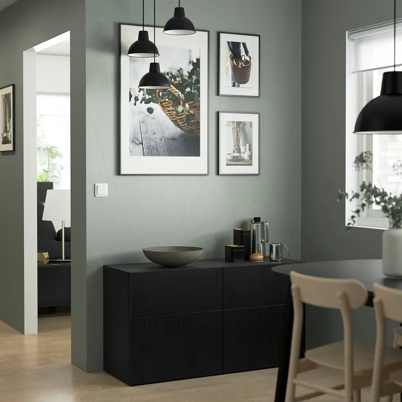 IKEA LAPPVIKEN ЛАППВІКЕН, дверцята / фронтальна панель шухляди, чорно-коричневий, 60x38 см 402.916.67 фото №3