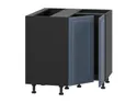 BRW Угловой кухонный шкаф Verdi 90 см матовый, черный/матовый FL_DNW_90/82_P/L-CA/MIM фото thumb №3