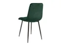 BRW Комплект из 4 стульев Барри бархат зеленый, темно-зеленый/черный SJ180_19_4SZT-ZIELONY фото thumb №4