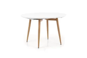 Кухонний стіл розкладний HALMAR EDWARD 120-200x100 см білий / дуб сан ремо фото