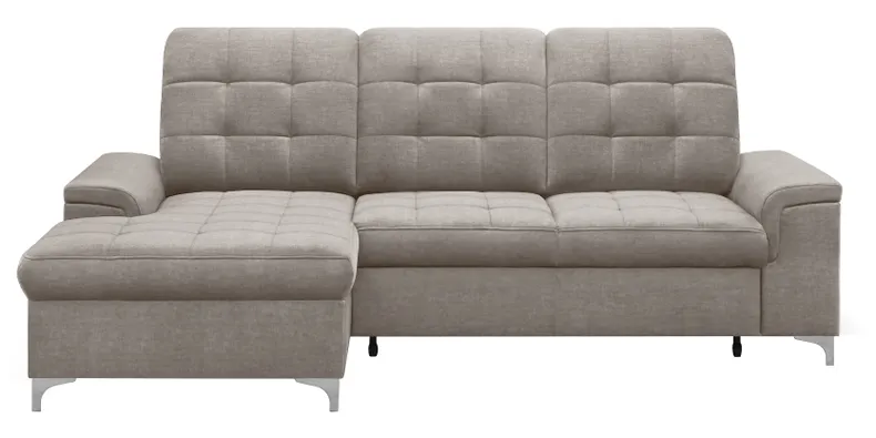 BRW Ариадо раскладывающийся угловой диван с ящиком для хранения велюр бежевый, Vogue 02 NA-ARIADO-RECBK.2F-G3_BB2CD2 фото №1