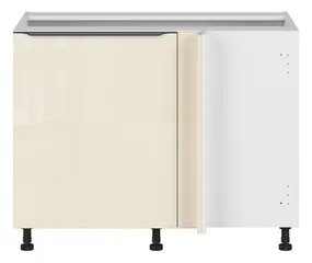 BRW Sole L6 правый кухонный угловой шкаф магнолия жемчуг 125x82 см, альпийский белый/жемчуг магнолии FM_DNW_125/82/65_P/B-BAL/MAPE фото