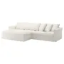 IKEA GRÖNLID ГРЕНЛІД, 4-місний диван із кушетками, ІНСЕРОС білий 494.071.40 фото